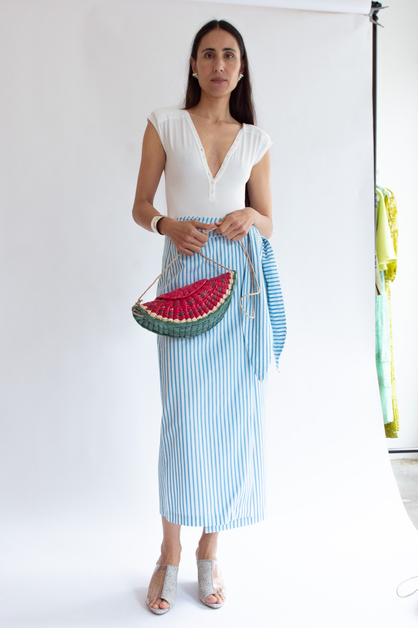 MR. LARKIN, Mercado Watermelon Bag, Red/Green