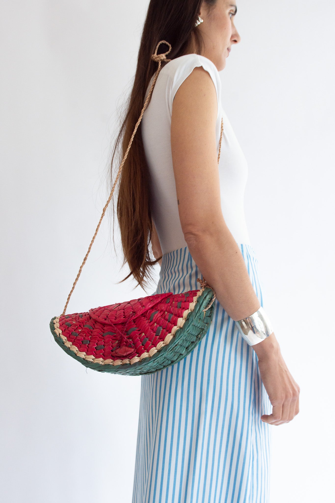 MR. LARKIN, Mercado Watermelon Bag, Red/Green