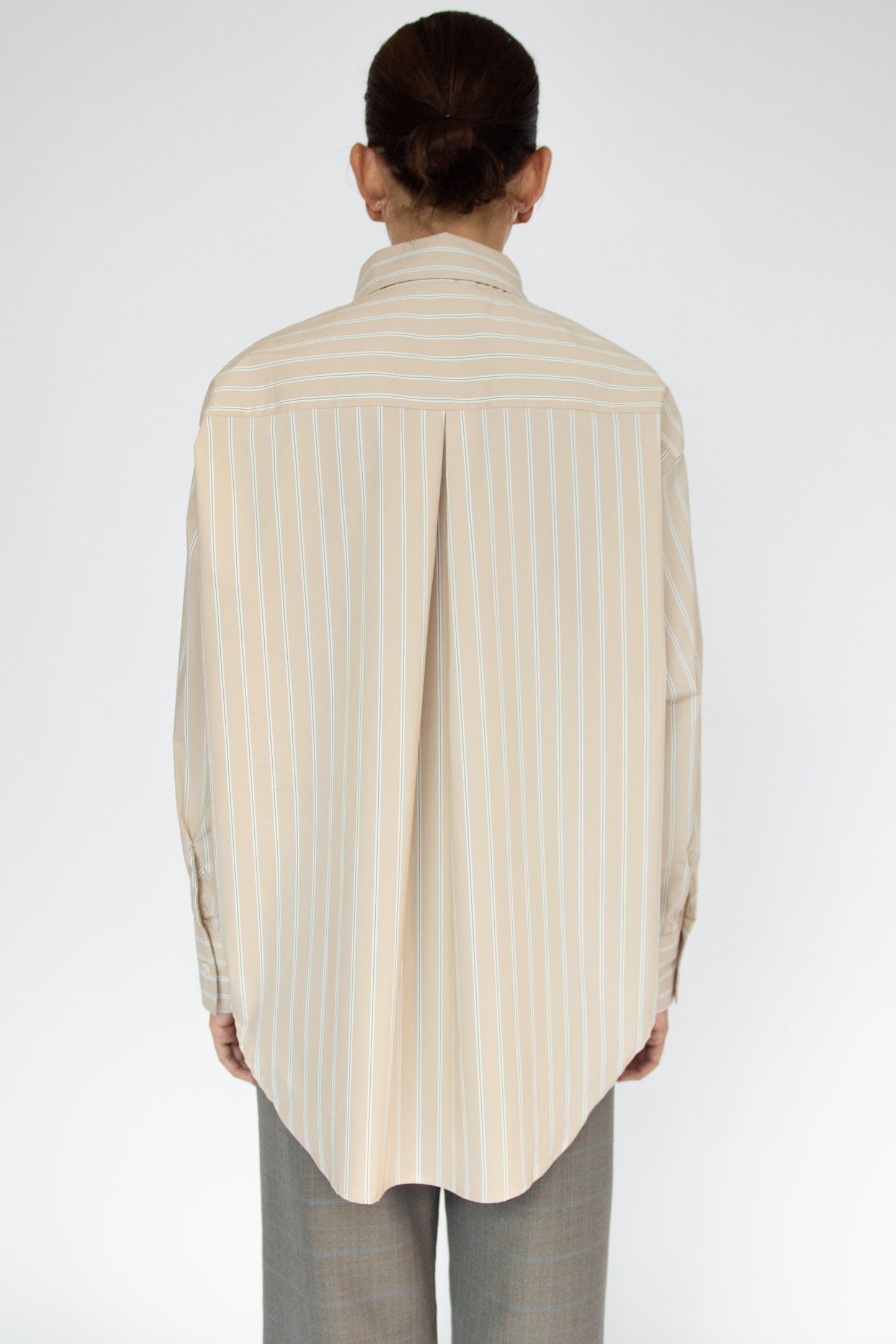 MR. LARKIN, King Welt Shirt, Tan Stripe