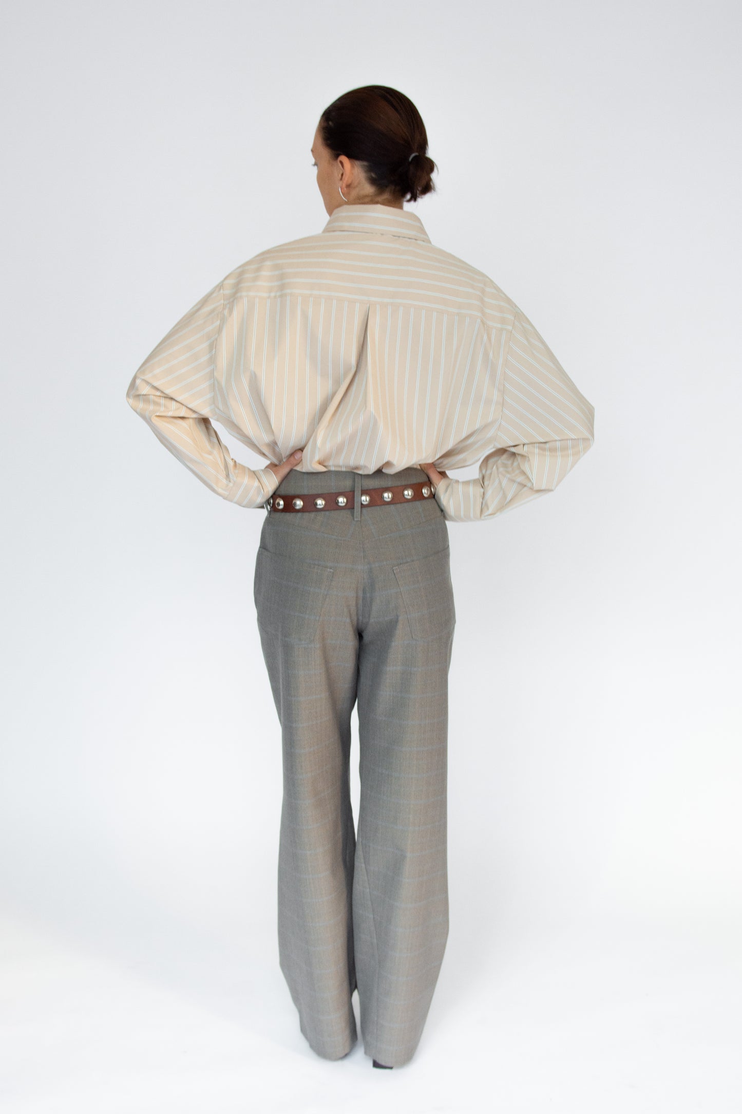 MR. LARKIN, King Welt Shirt, Tan Stripe