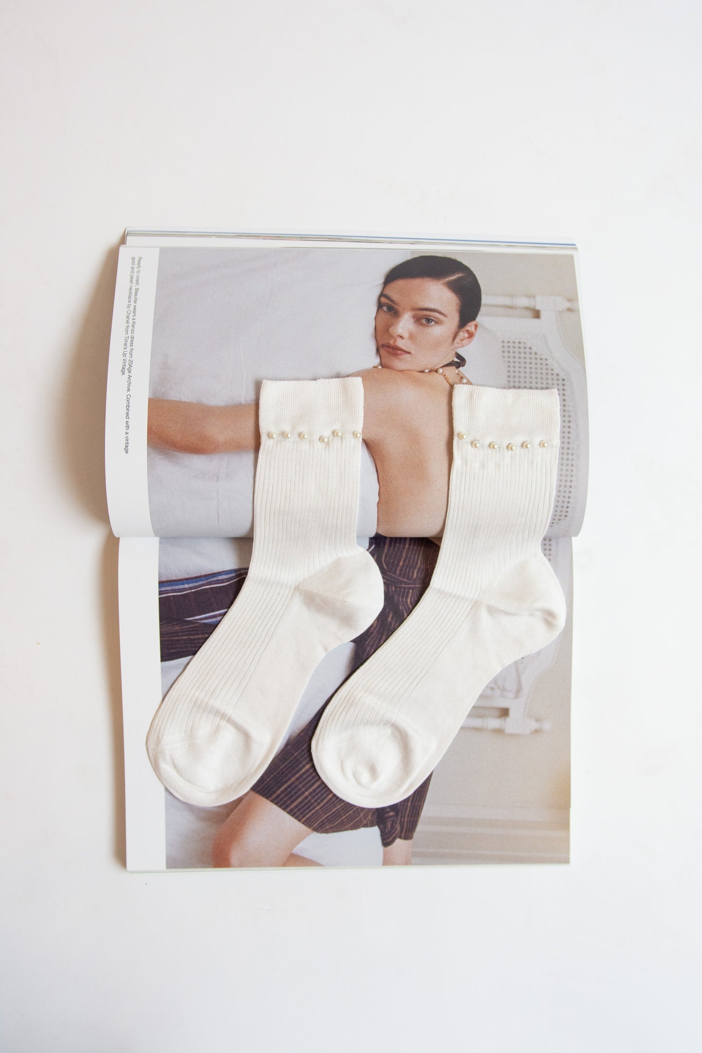 MARIA LA ROSA, Socks Piercing, Off White