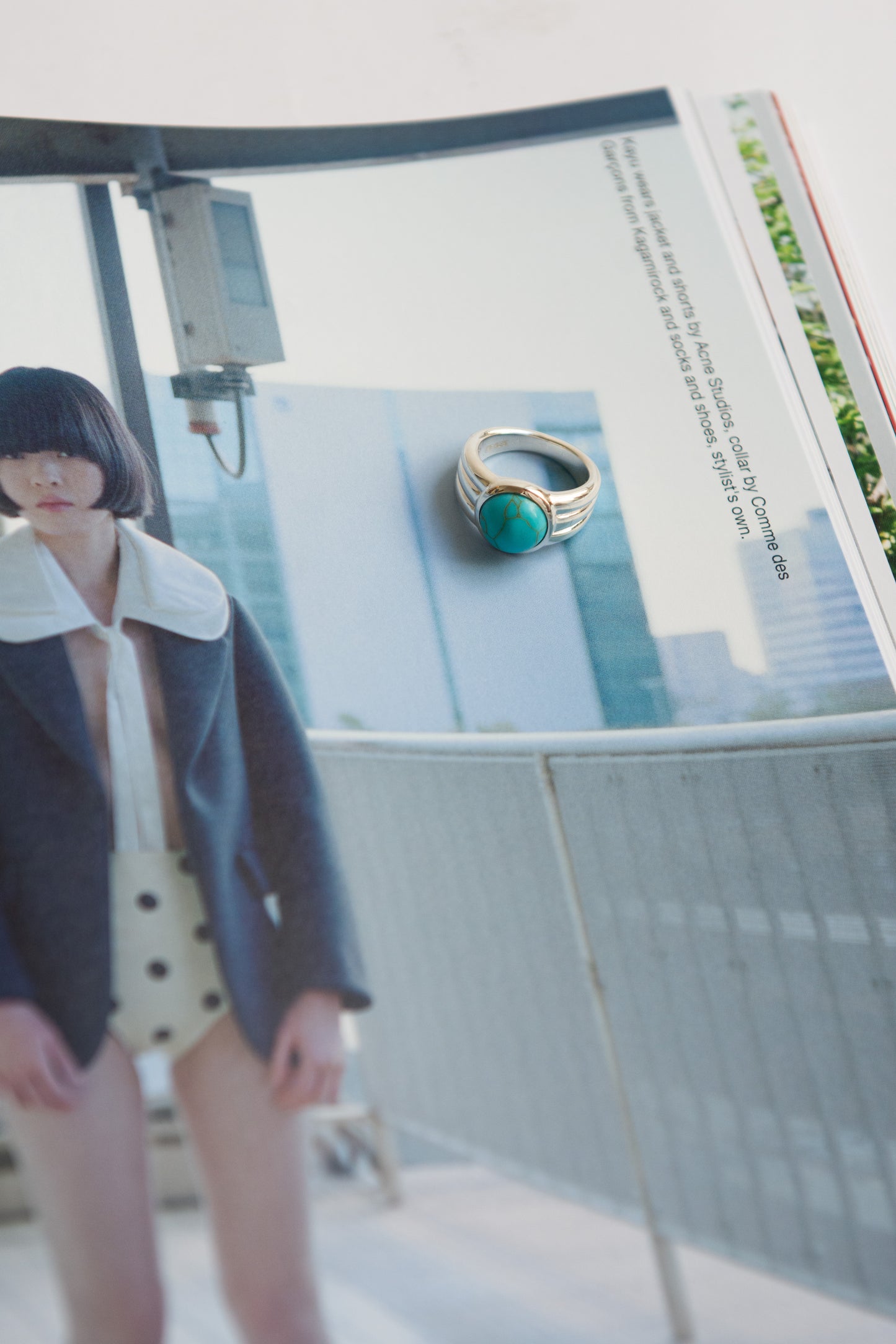 TRINE TUXEN, Howlite Ring, Sterling Silver