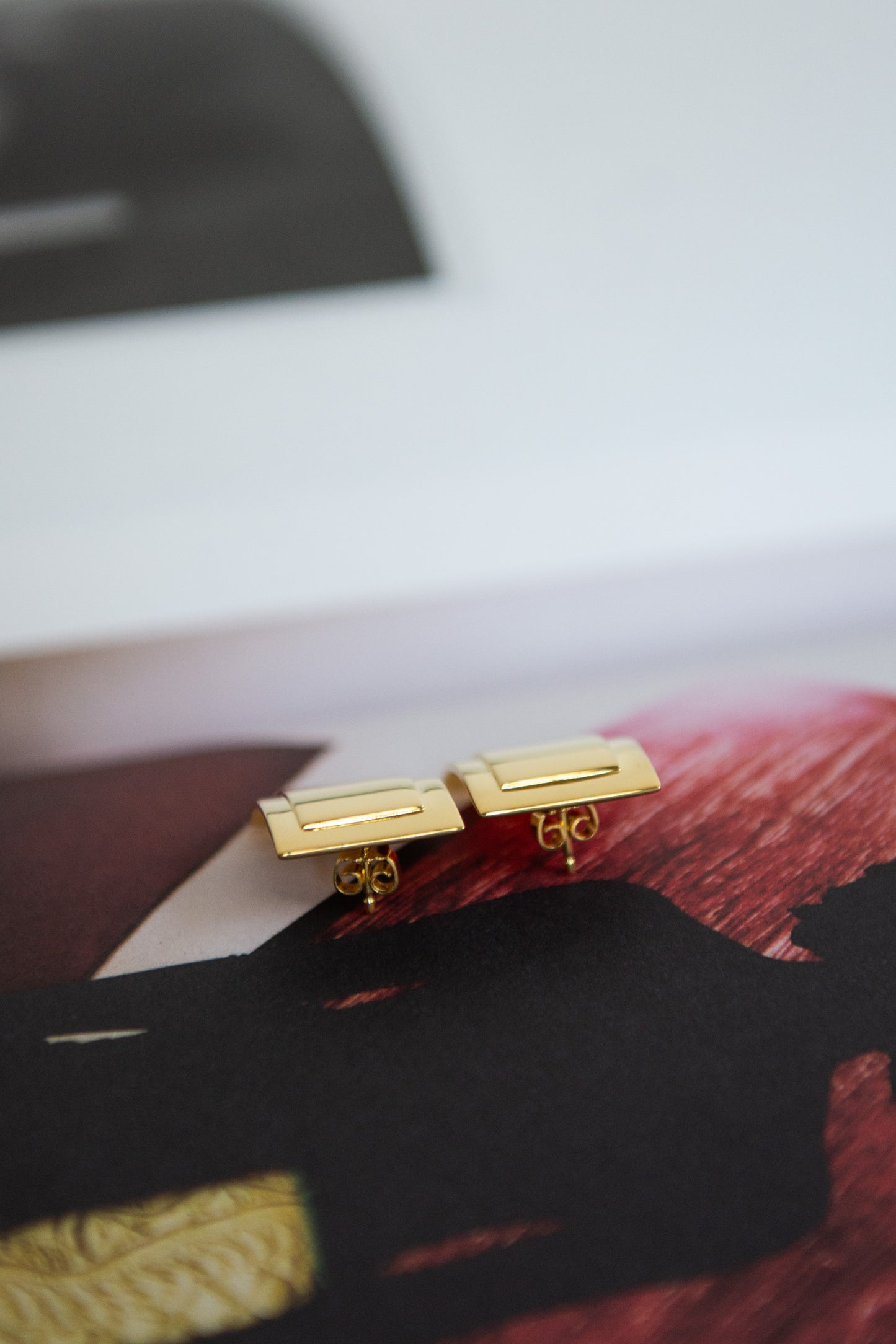 TRINE TUXEN, Traces Earring, Gold Plated