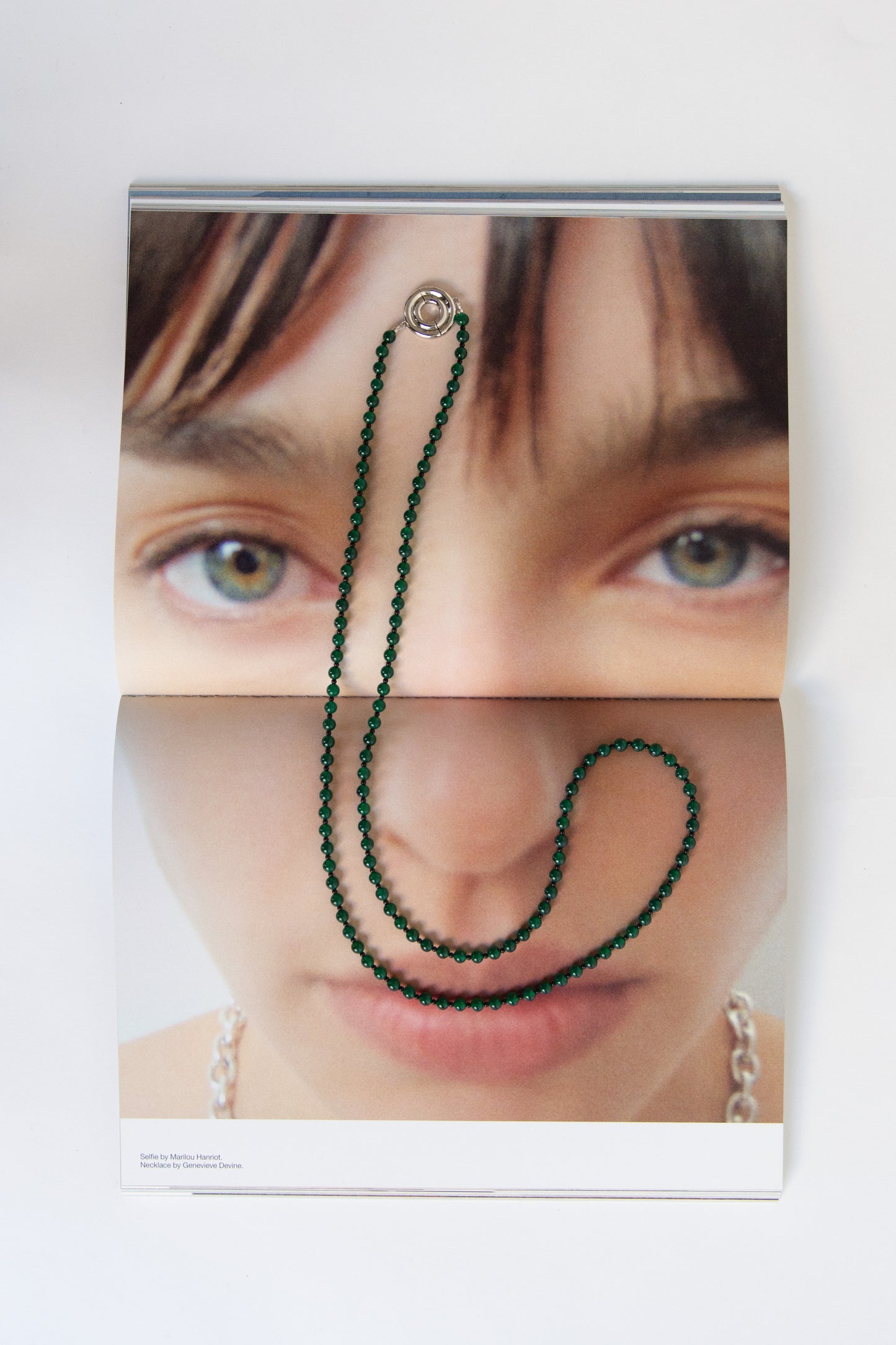 TRINE TUXEN, Joined Necklace, Green Agate