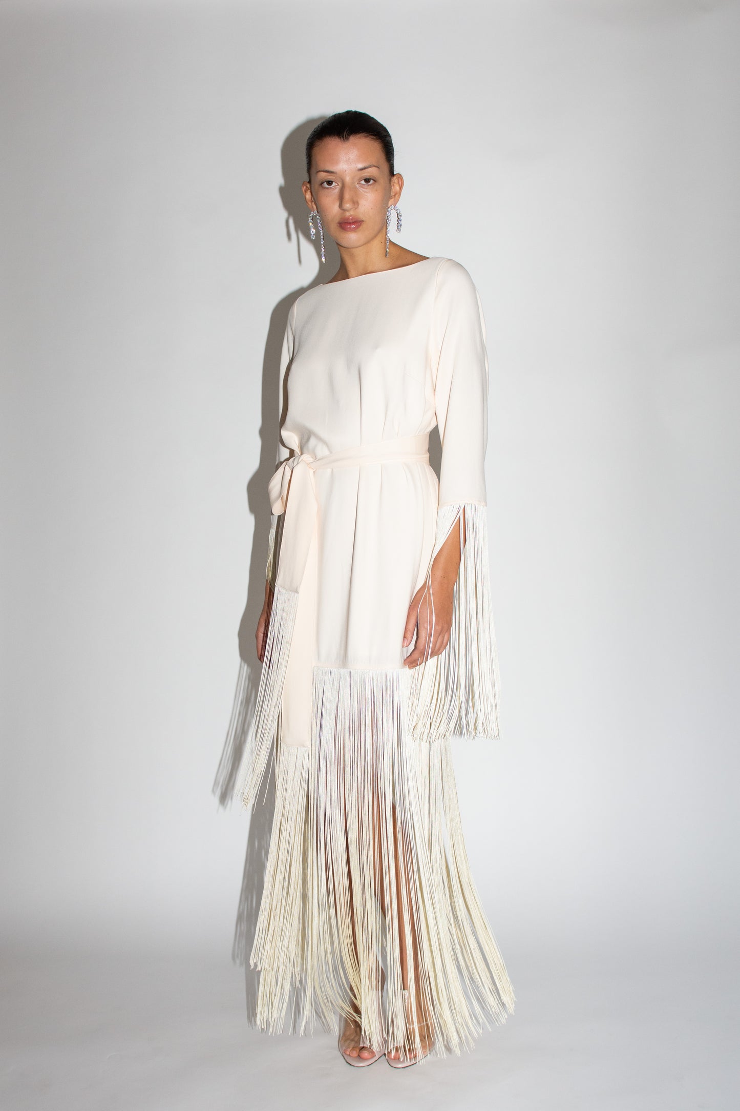 MR. LARKIN, Orella Tassel Dress, Ivory