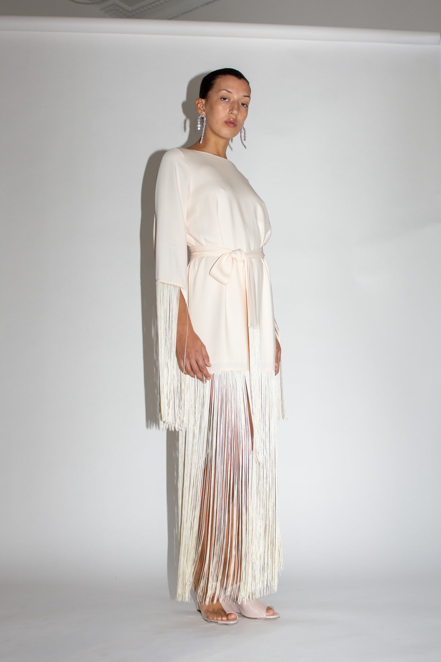 MR. LARKIN, Orella Tassel Dress, Ivory