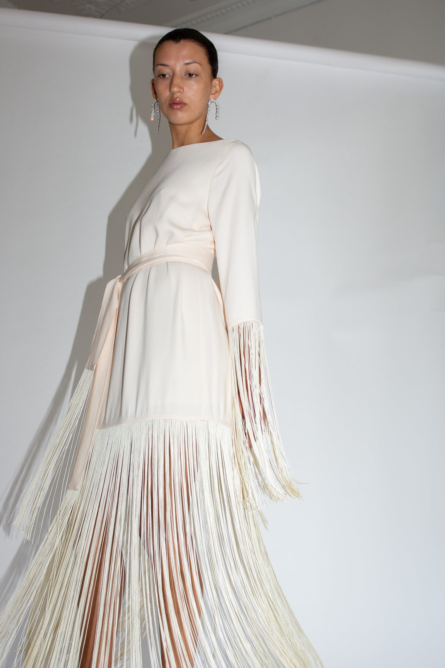 MR. LARKIN, Orella Tassel Dress, Ivory