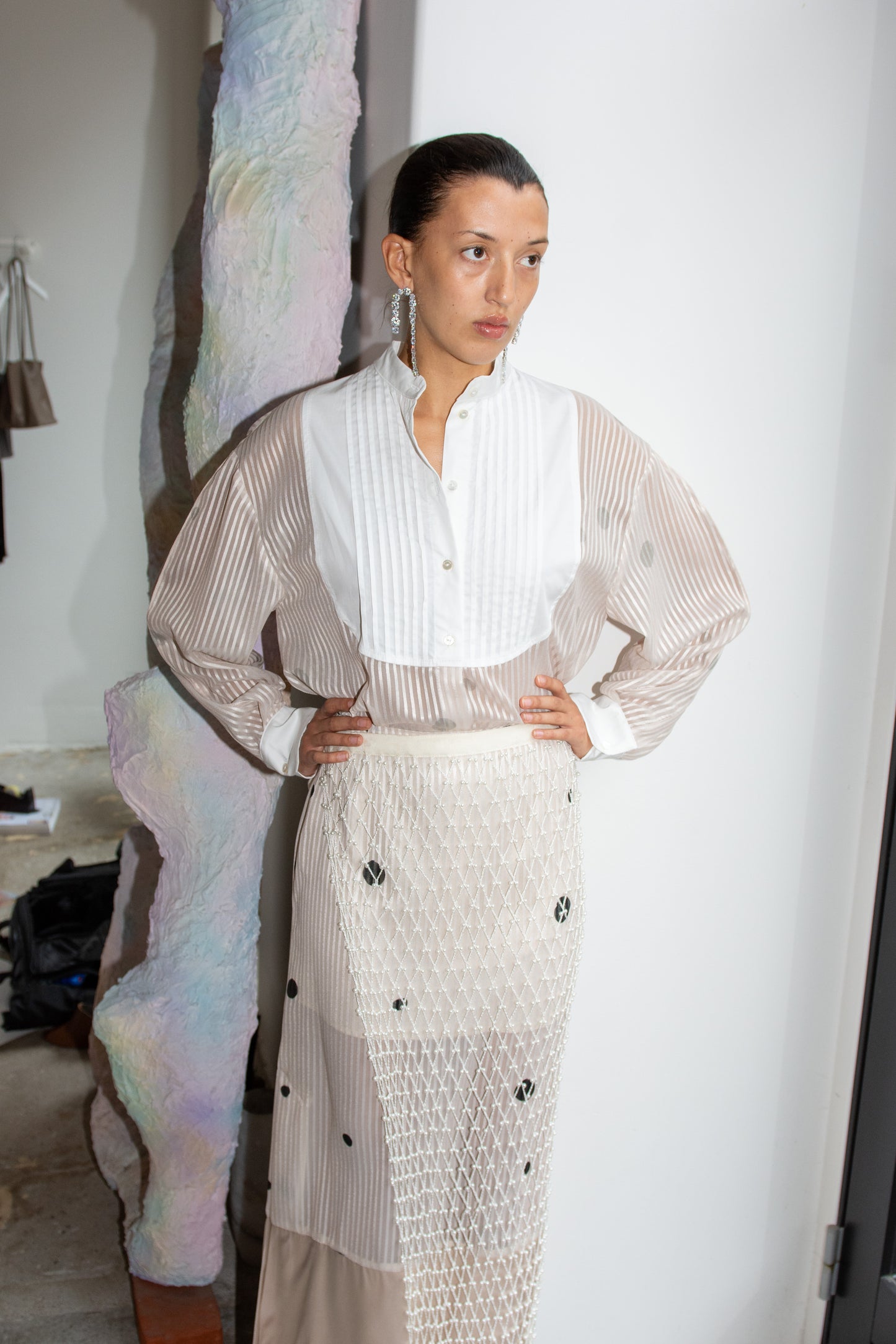 MR. LARKIN, Tuxedo Shirt, Space Grey