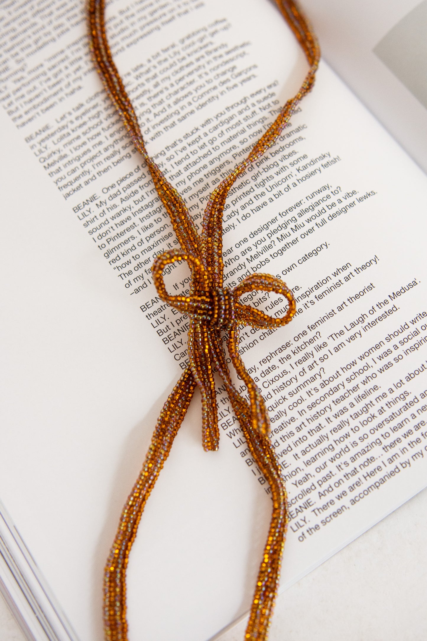 PURA UTZ, Bow Tie Bolo, Brown