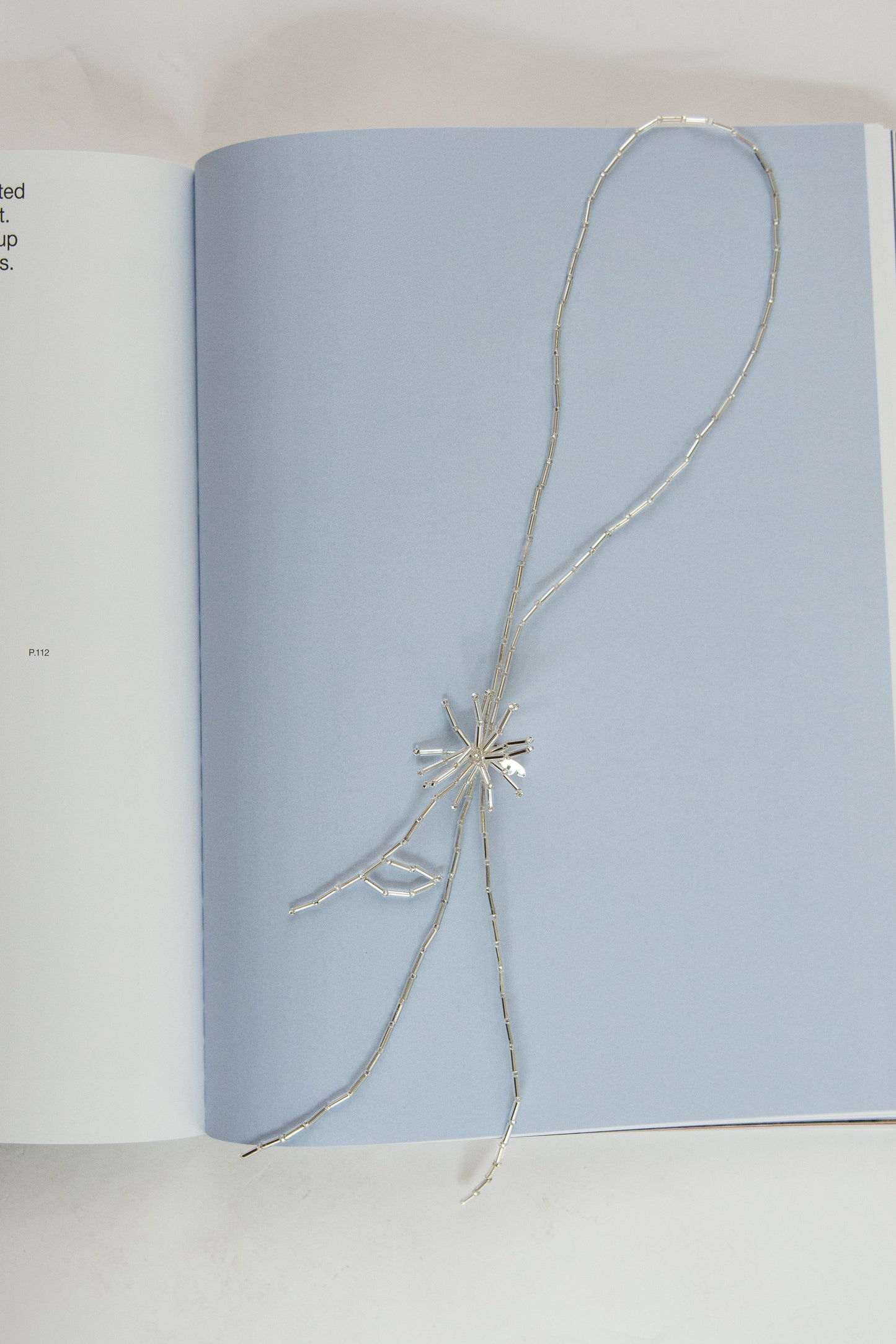 PURA UTZ, Dandelion Bolo Tie, Silver