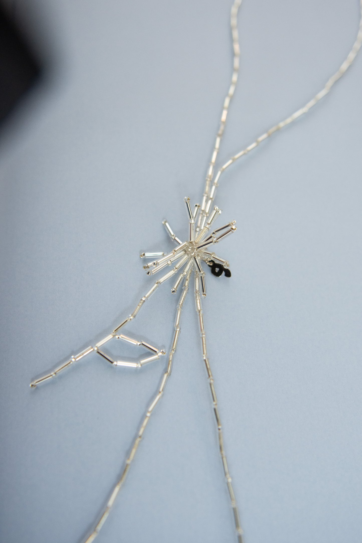 PURA UTZ, Dandelion Bolo Tie, Silver