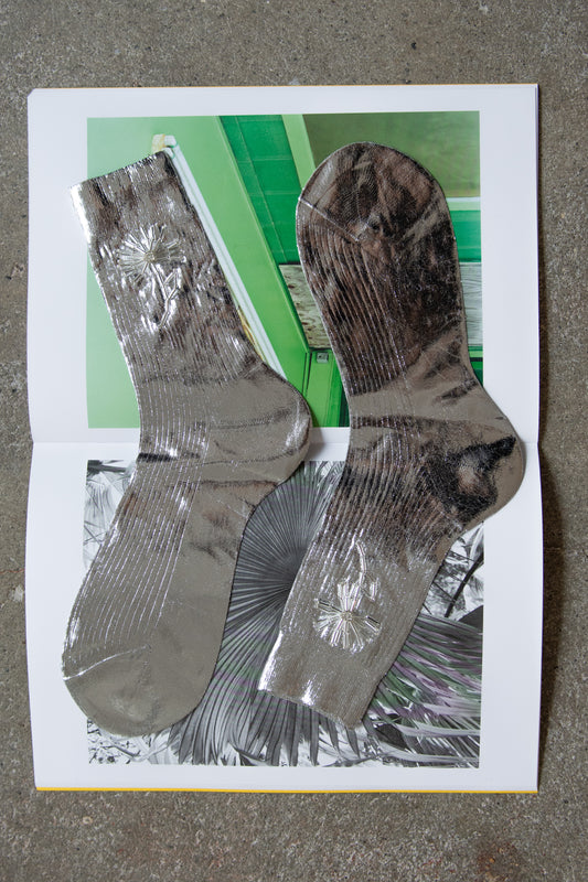 PURA UTZ x MARIA LA ROSA, Laminated Dandelion Socks