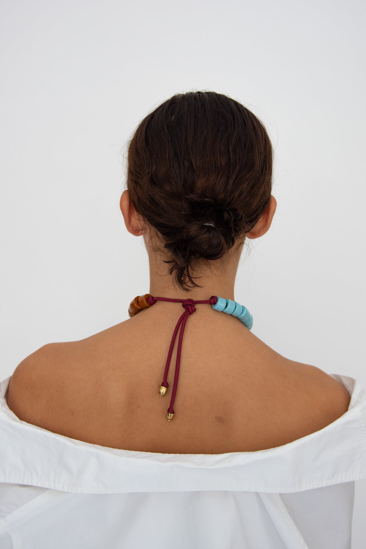 HER NEW TRIBE, Bead Two Necklace, Pool & Toffee Split Candy