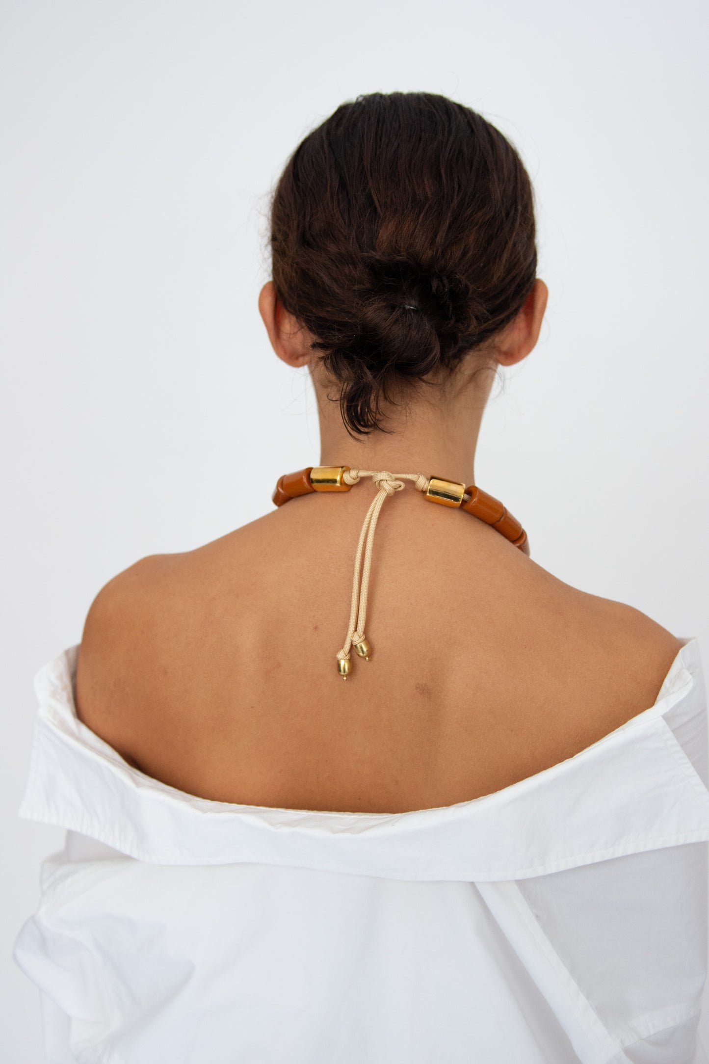 HER NEW TRIBE, Bead Four Necklace, Toffee & Karat Candy