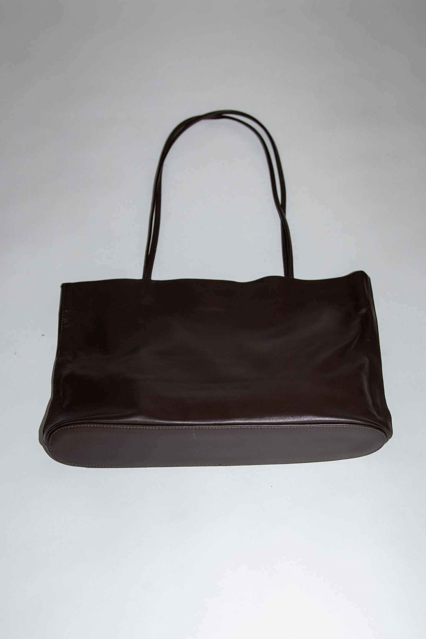 MODERN WEAVING, Narrow Oval Relaxed Tote, Braun