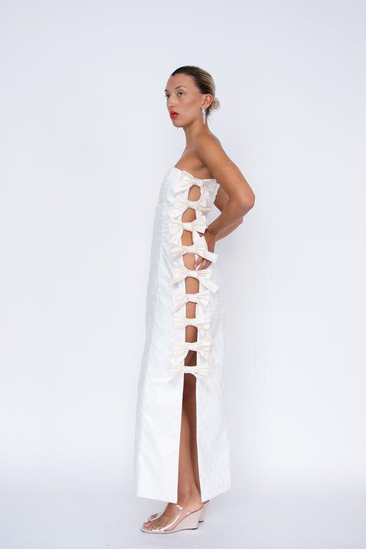 SUPER YAYA, Sofia Dress, Off White