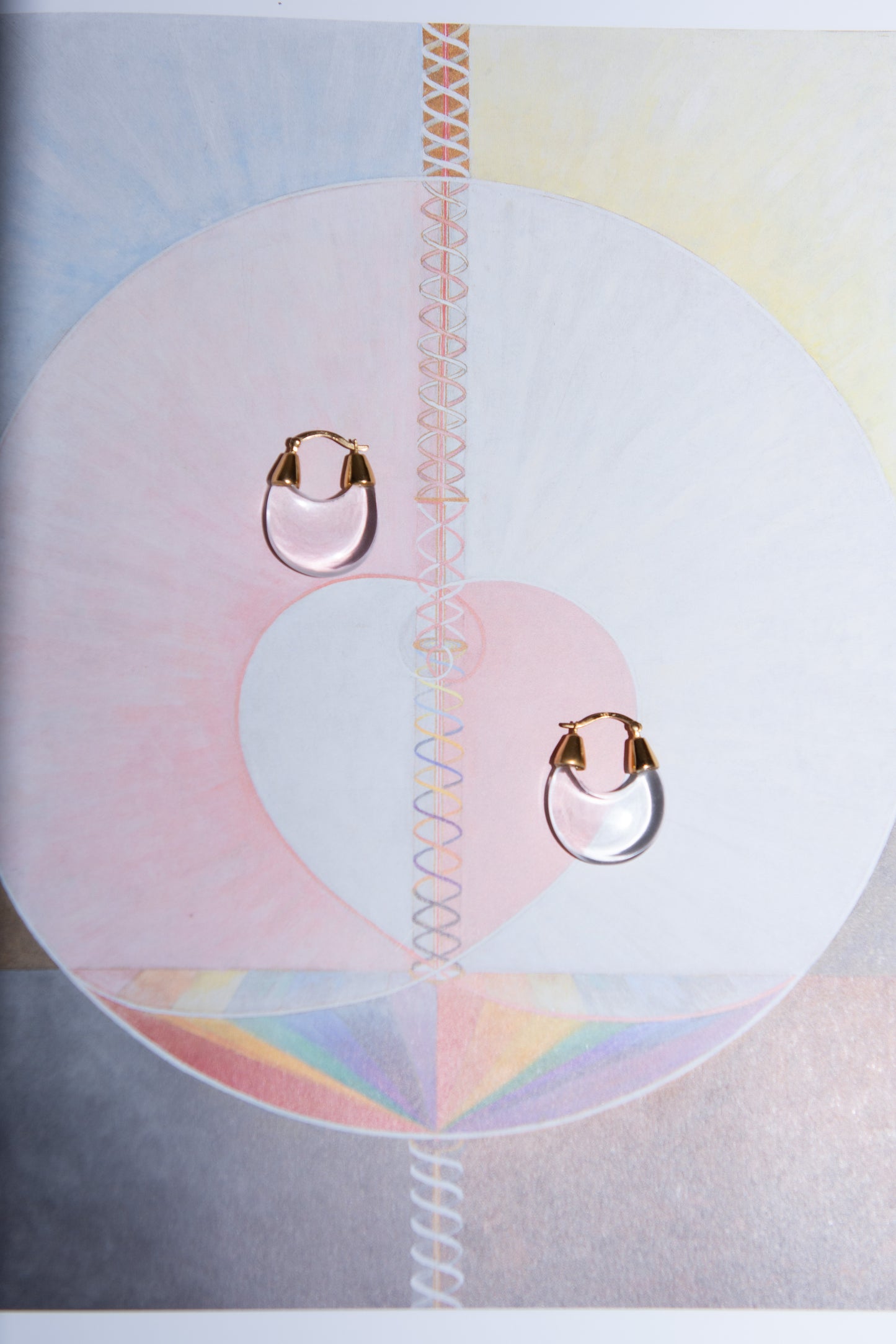 NOMIA, Crystal Hoops, Gold/Crystal