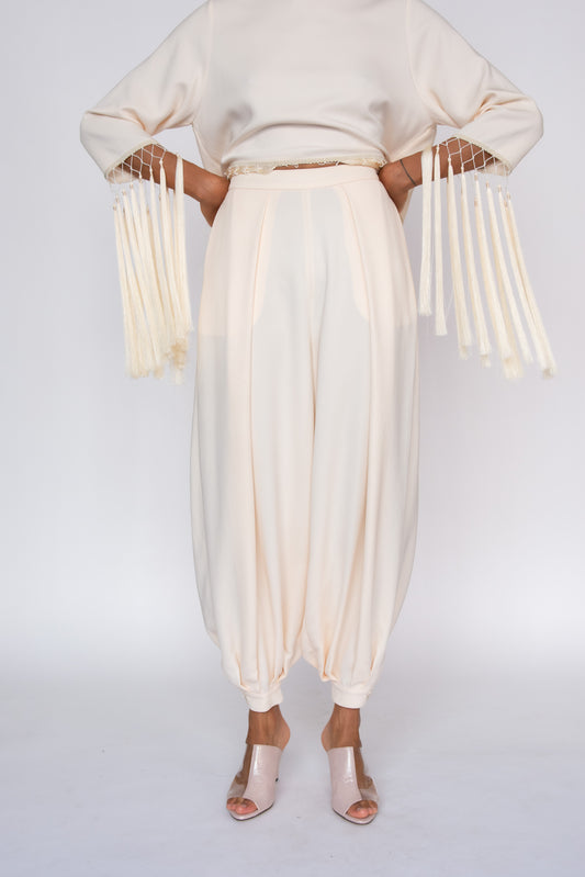 MR. LARKIN, Athena Balloon Pant, Sheer Pink