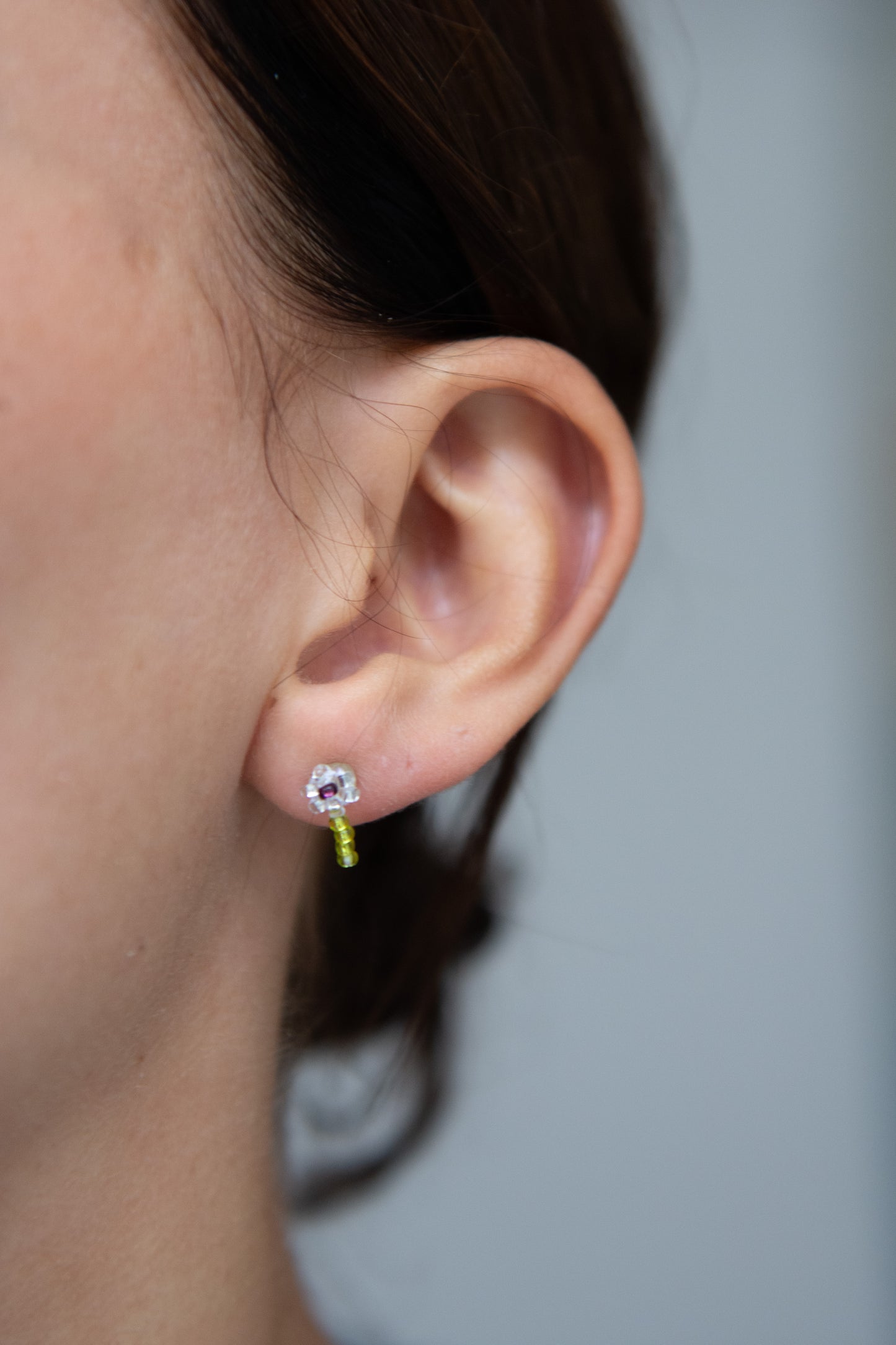 PURA UTZ, Flower Ear Stick, Green