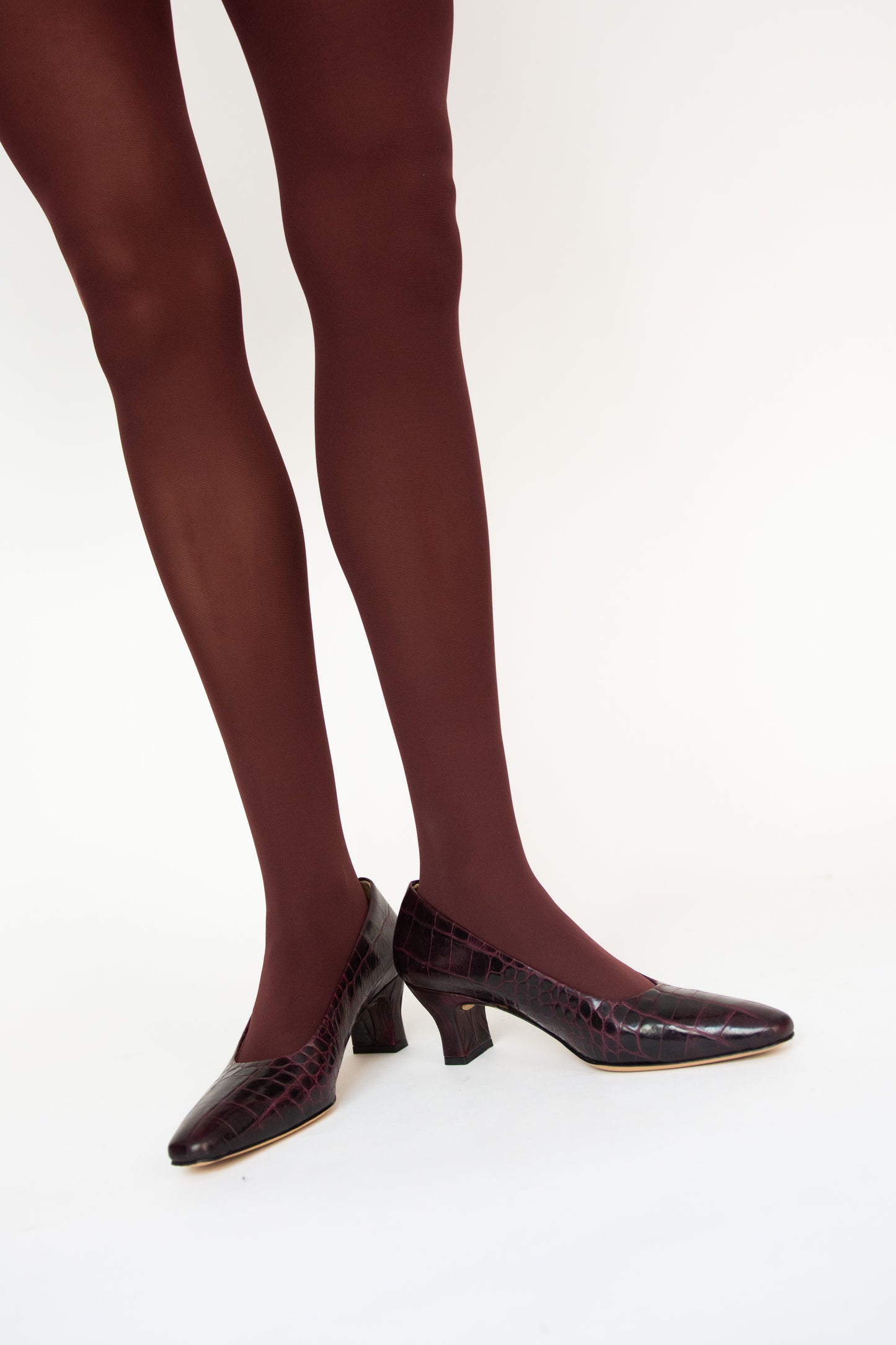 MR. LARKIN, Herring Heel, Bordeaux Croc