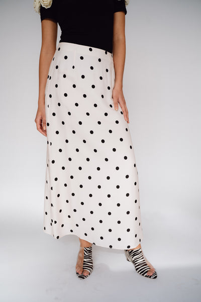 MR. LARKIN, Asta Skirt, Sheer Pink/Black Tiny Dot – Mr. Larkin