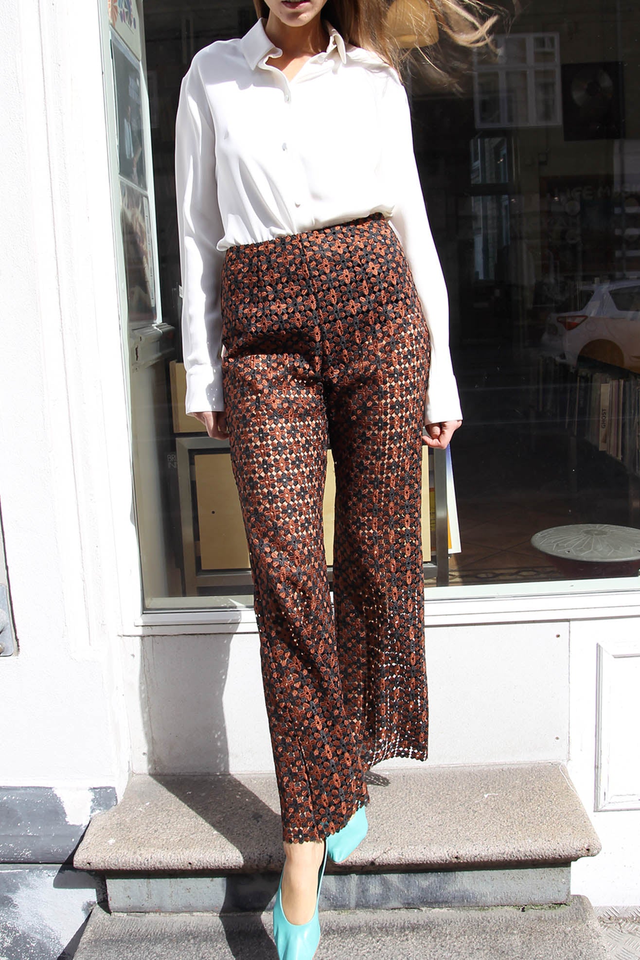 MR. LARKIN, Addie Pant, Jacquard Lace