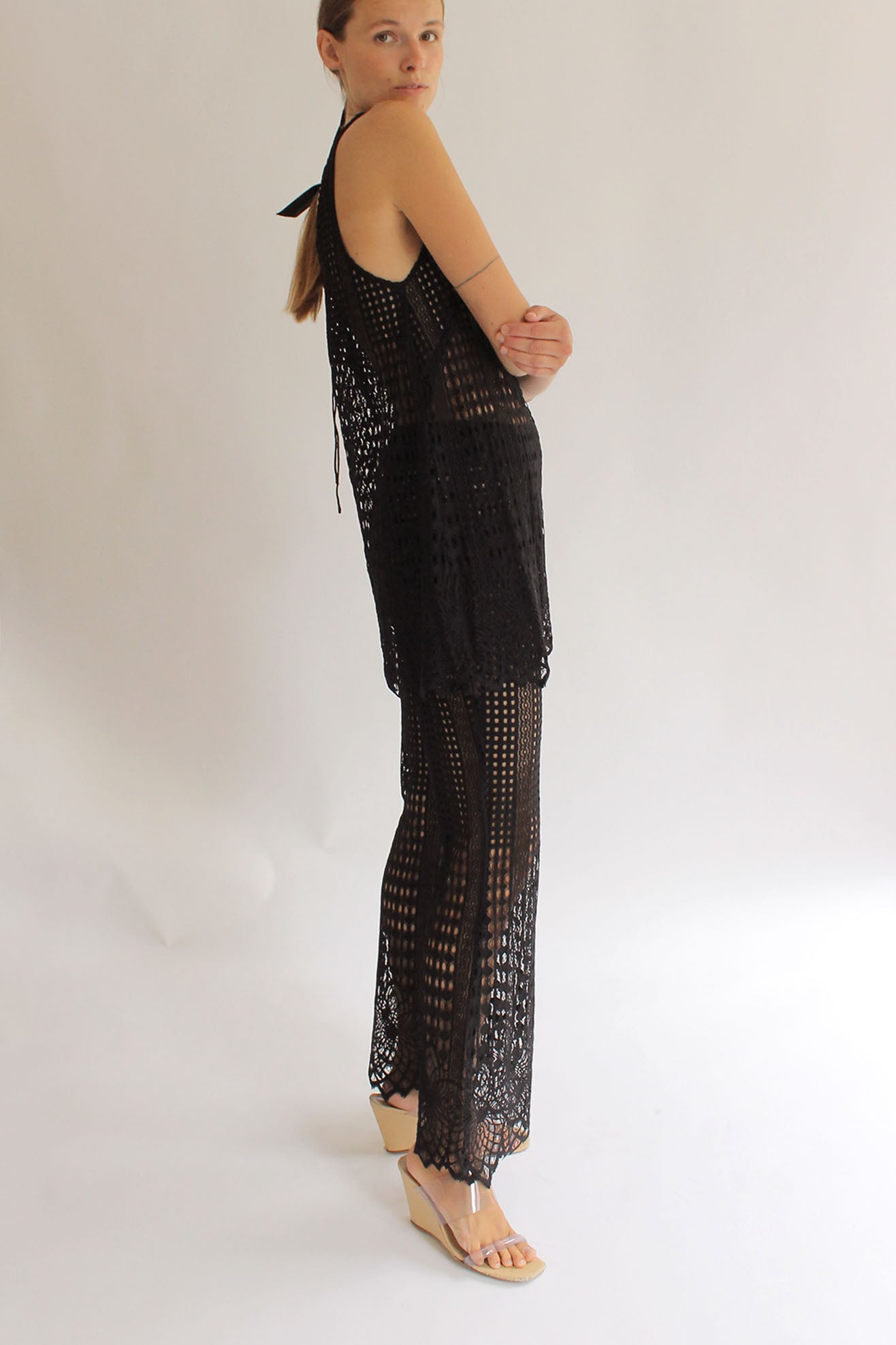 MR. LARKIN, Annie Pant, Gatsby Lace, Black