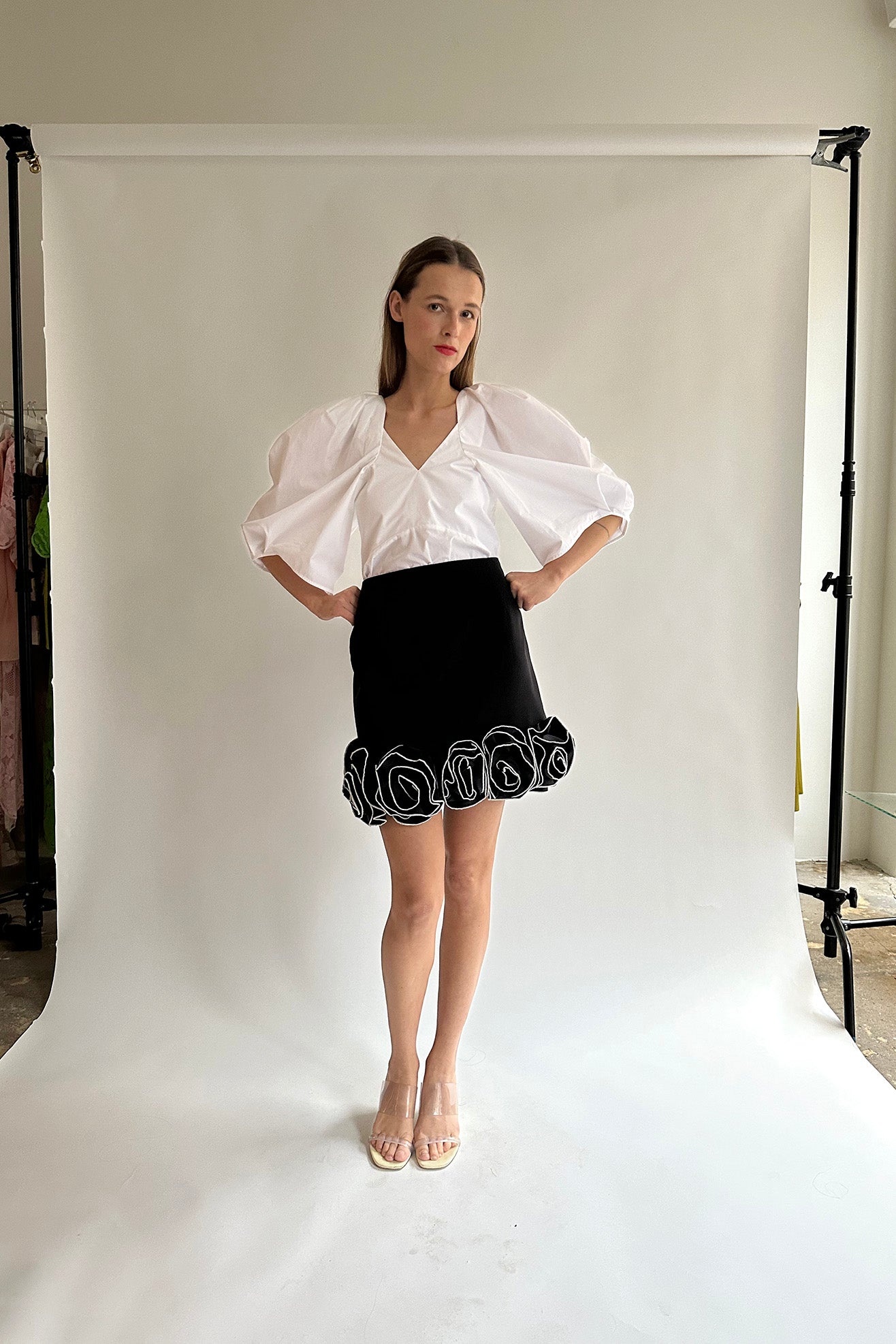 MR. LARKIN, Babette Skirt, Black
