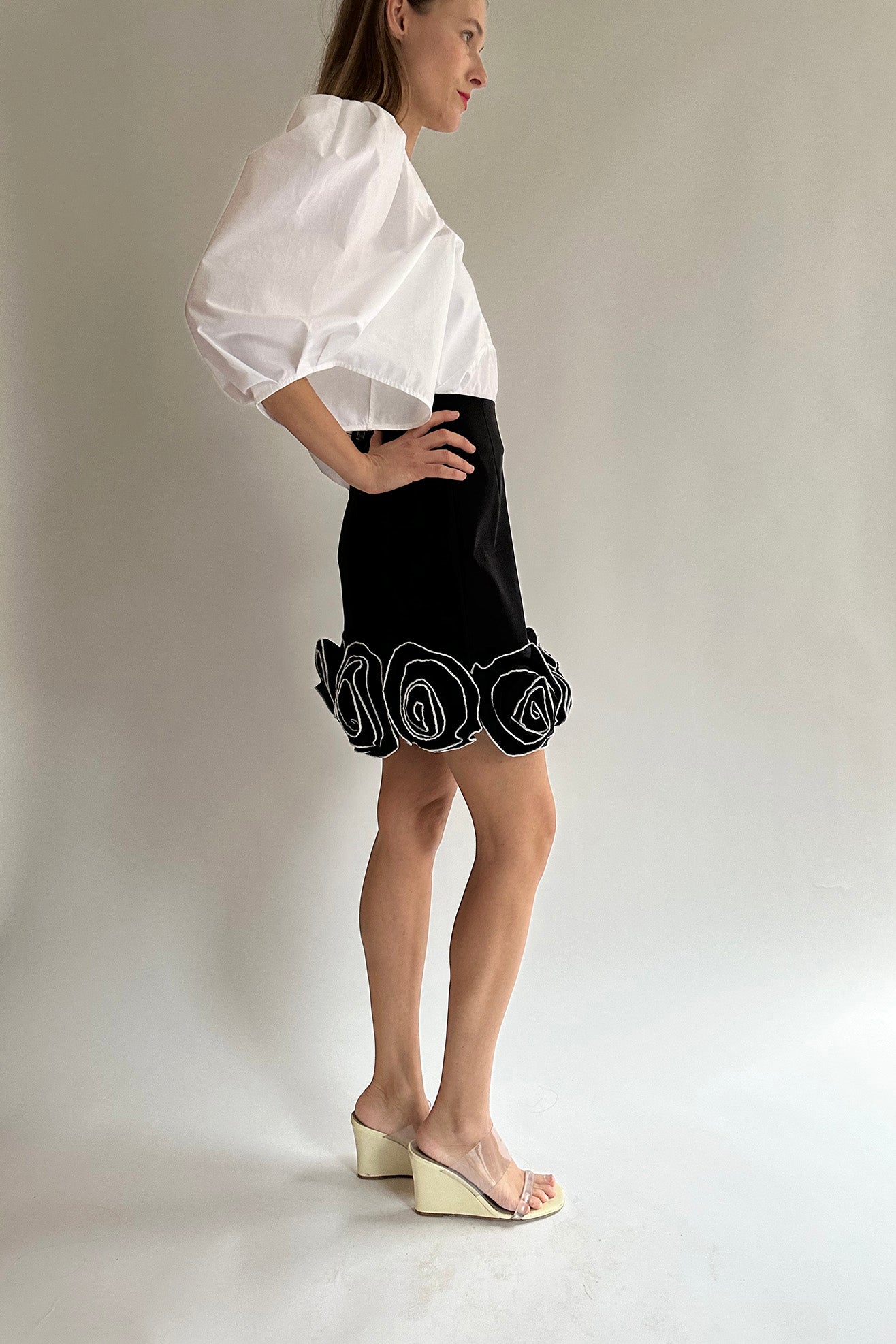MR. LARKIN, Babette Skirt, Black