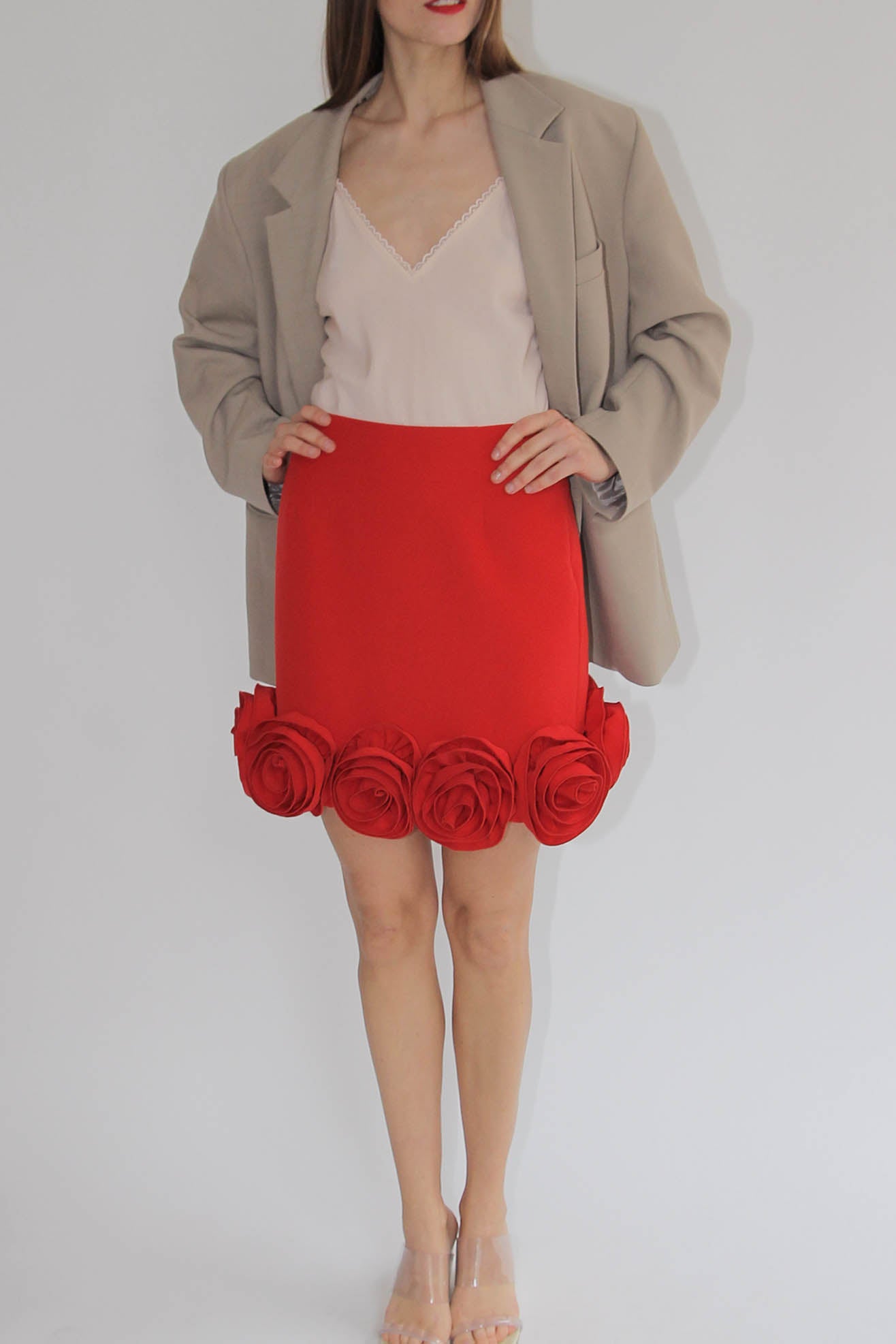 MR. LARKIN, Babette Skirt, Rose