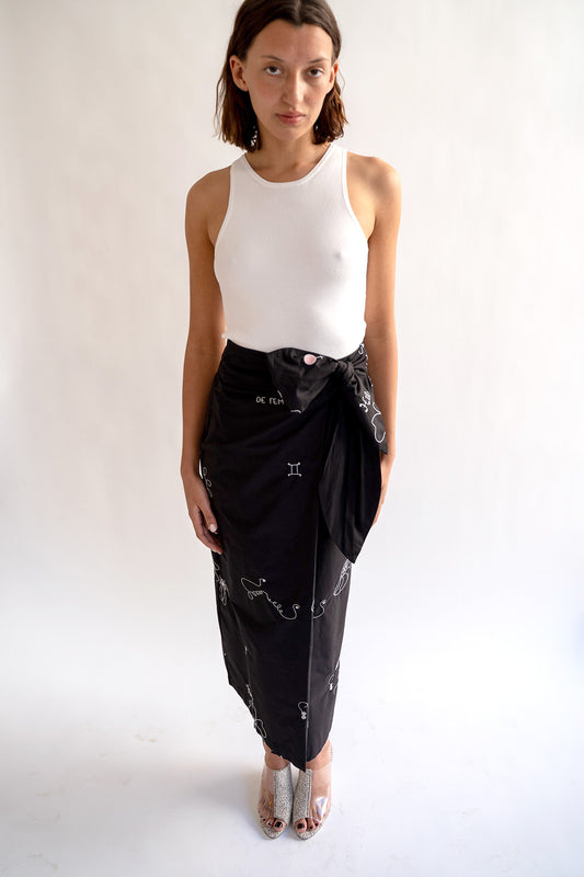 MR. LARKIN, Carlo Skirt, Hilma Embroidery