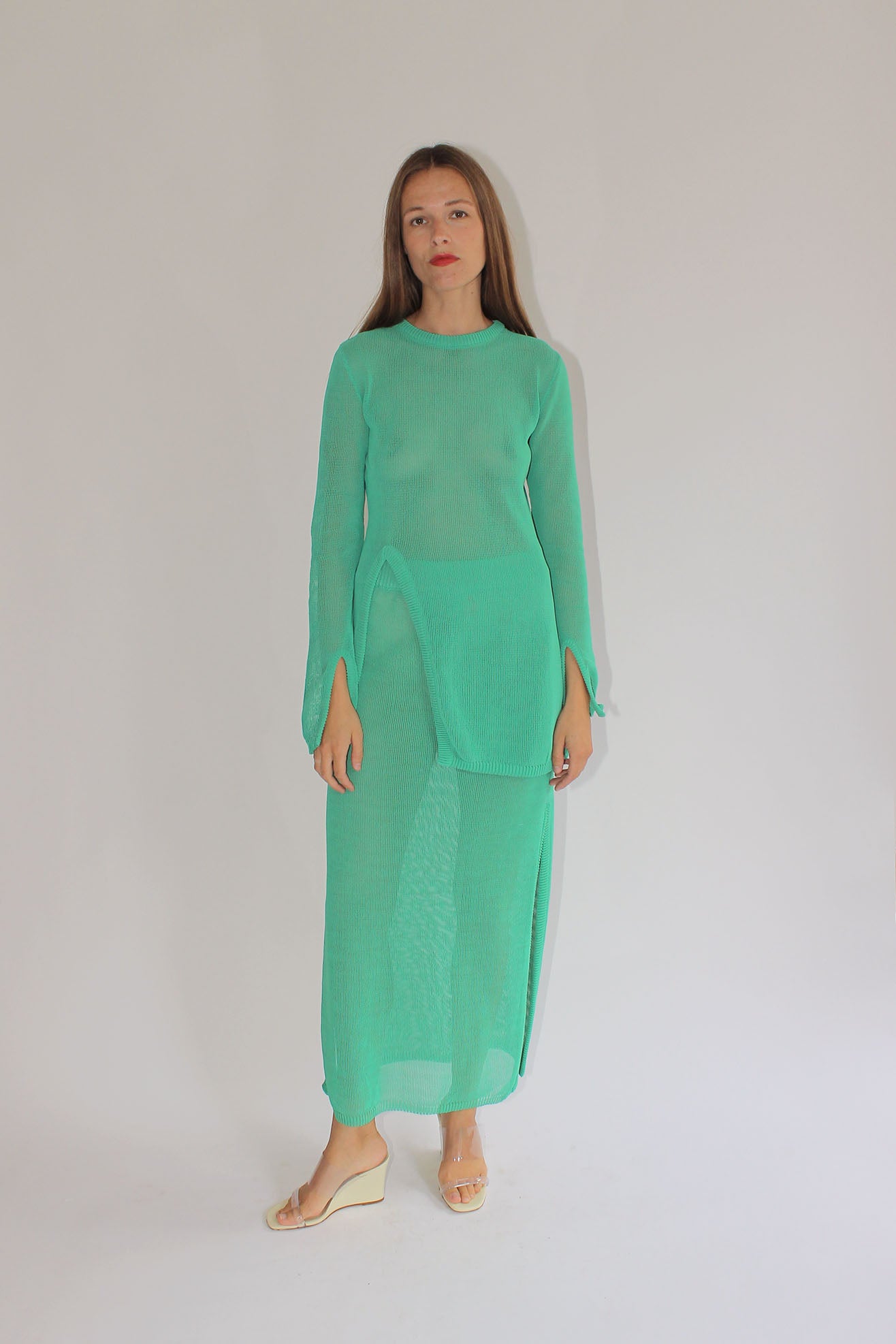 MR. LARKIN, Ellie Knit Tunic, Seafoam