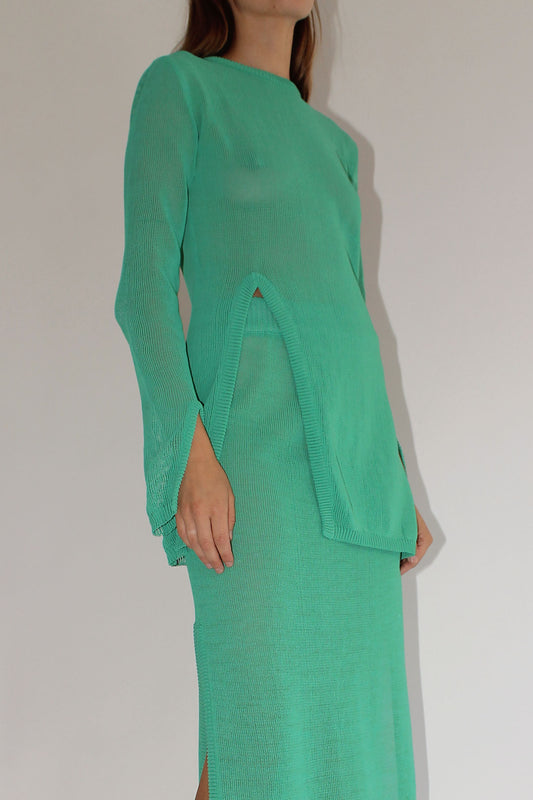 MR. LARKIN, Ellie Knit Tunic, Seafoam