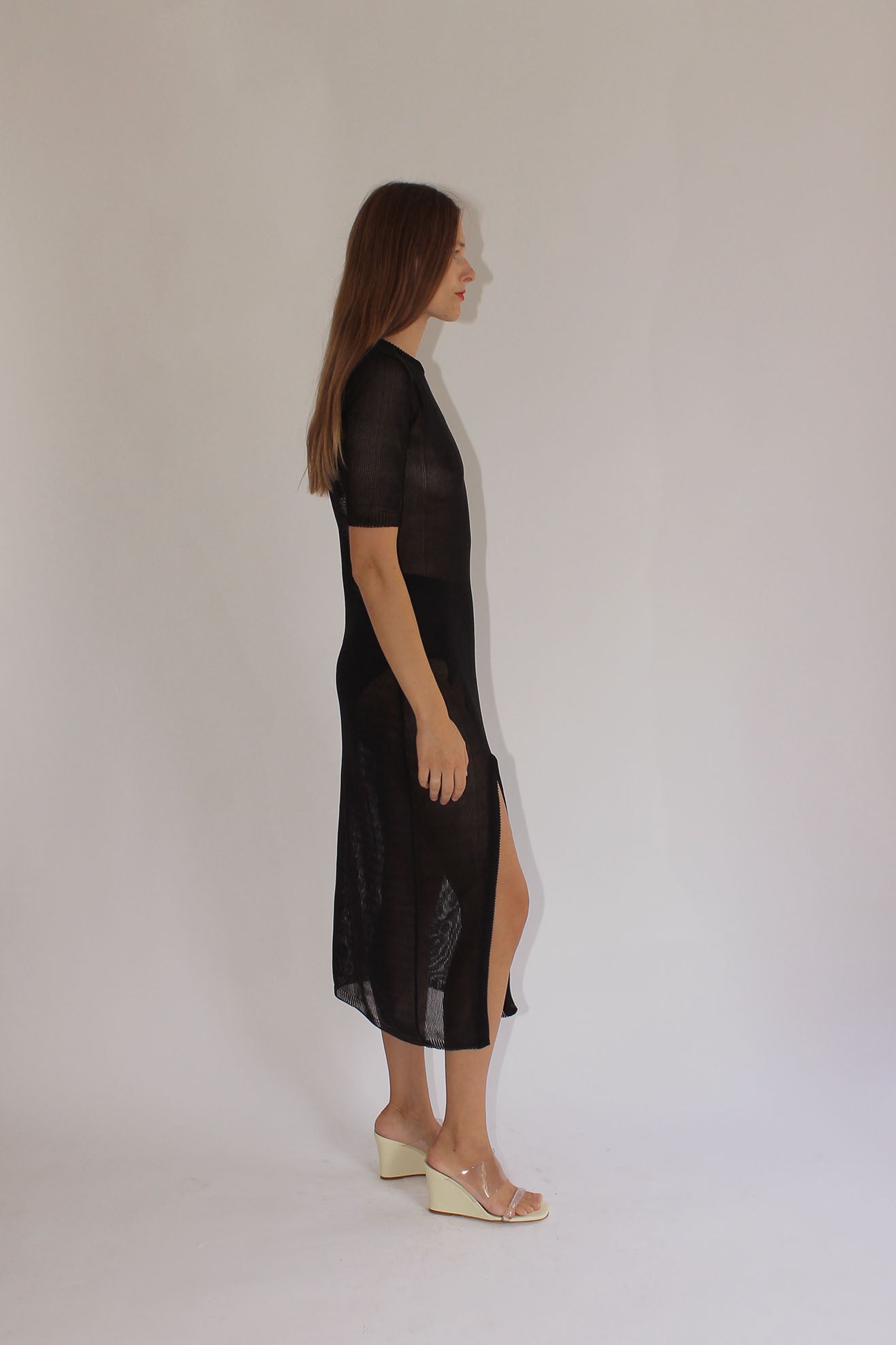 MR. LARKIN, Freddy Knit Dress, Black