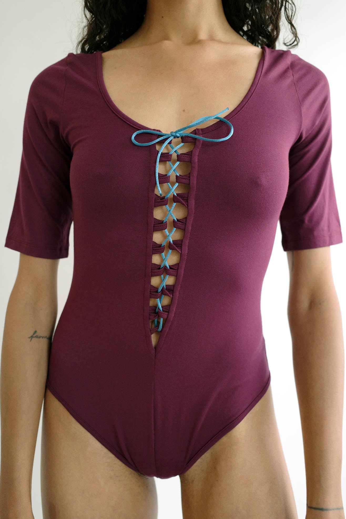 MR. LARKIN, Gracie Bodysuit, Wine