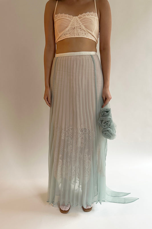 MR. LARKIN, Lily Maxi Skirt, Ice