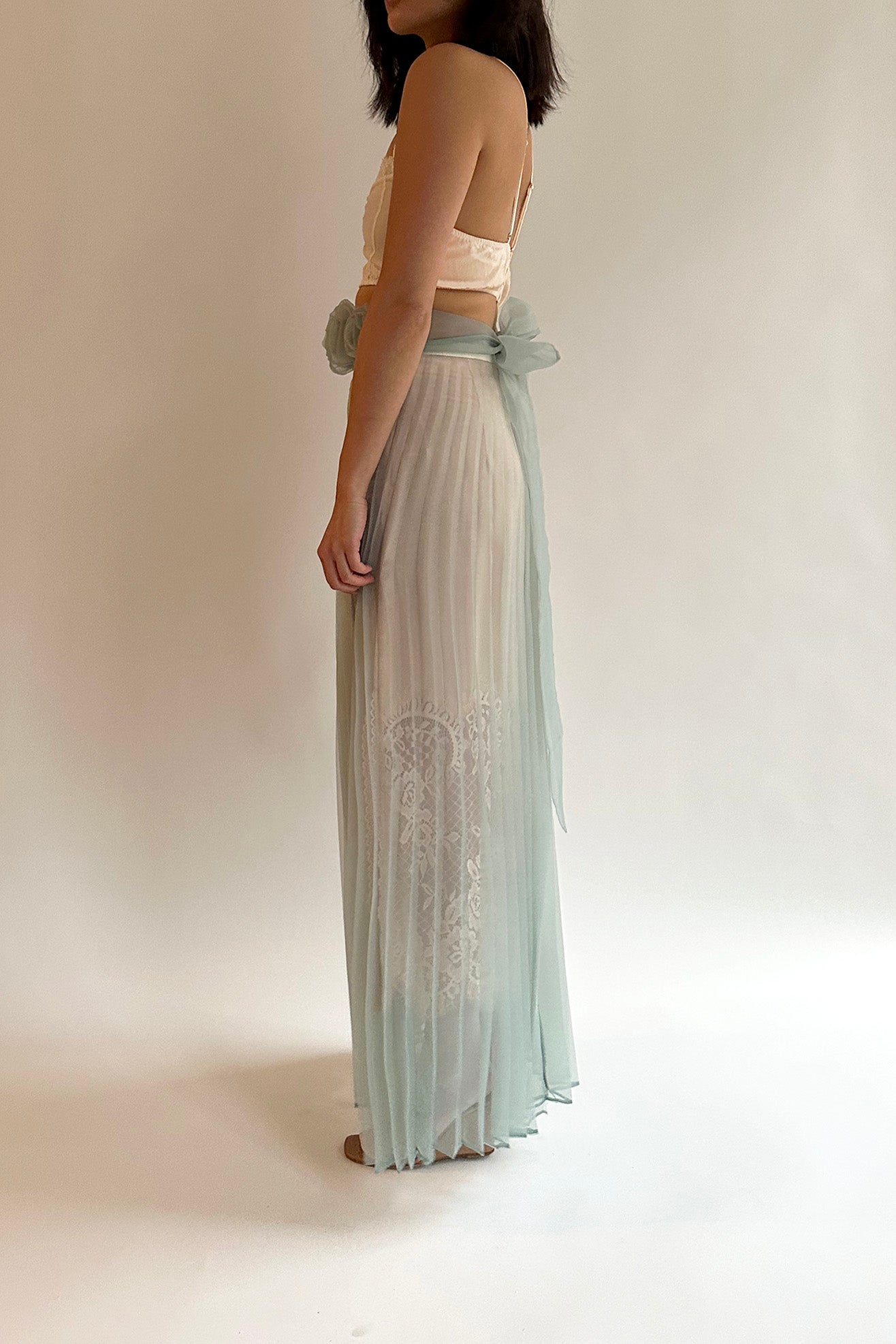 MR. LARKIN, Lily Maxi Skirt, Ice