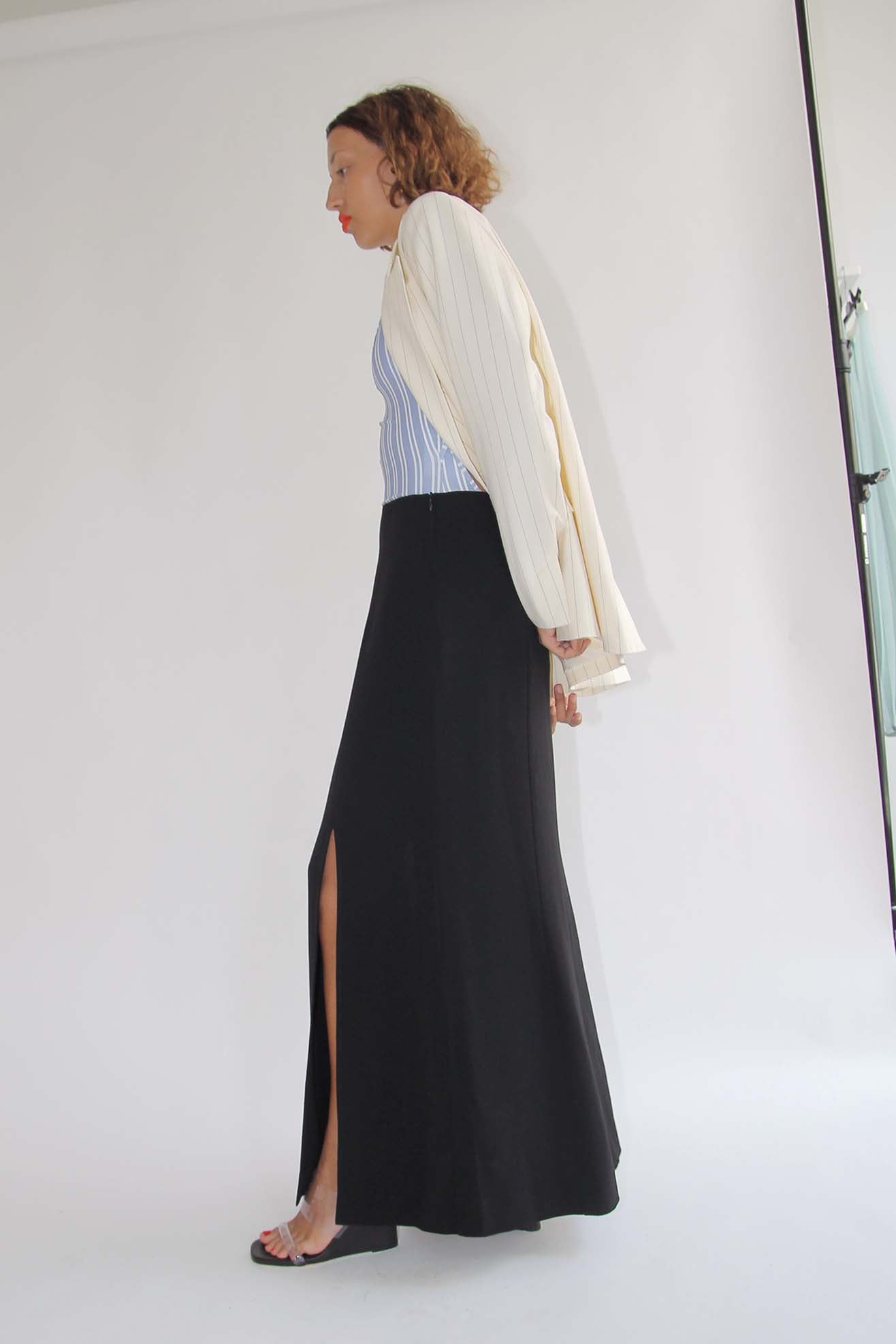 MR. LARKIN, Long LouLou Skirt, Black