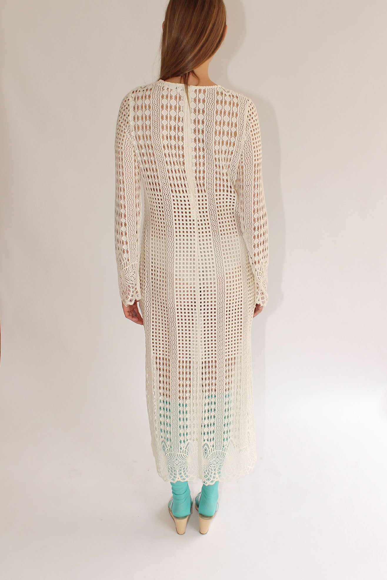 MR. LARKIN, Mara Dress, Gatsby Lace, Ivory