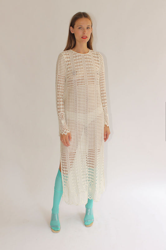 MR. LARKIN, Mara Dress, Gatsby Lace, Ivory