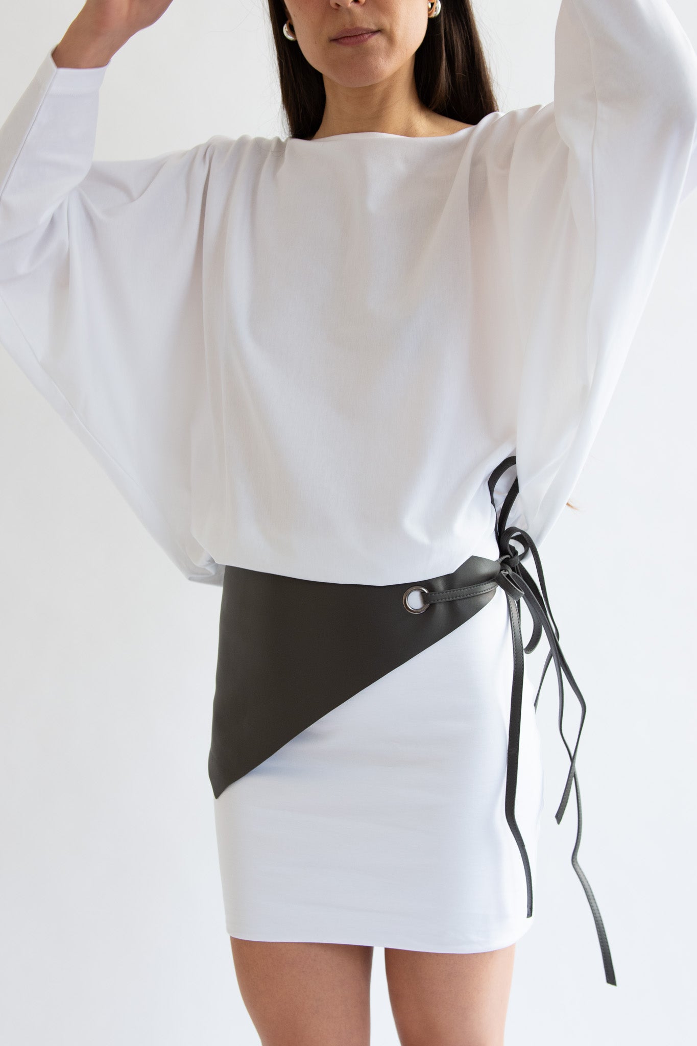 LAMIA LAGHA, Taxi, Belt/Bandana, Dark Olive/Brown
