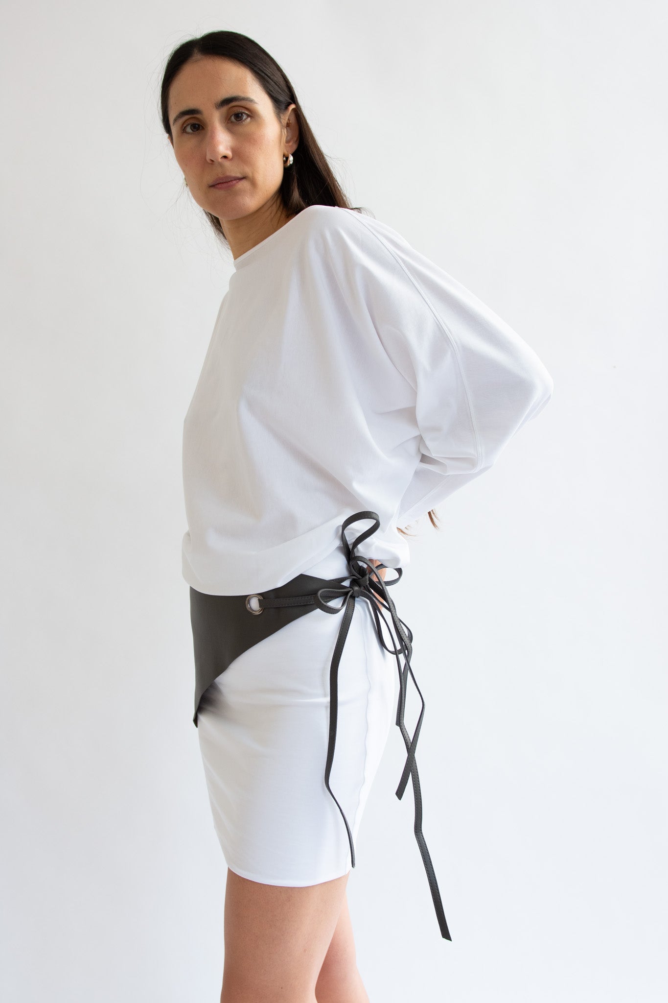 LAMIA LAGHA, Taxi, Belt/Bandana, Dark Olive/Brown