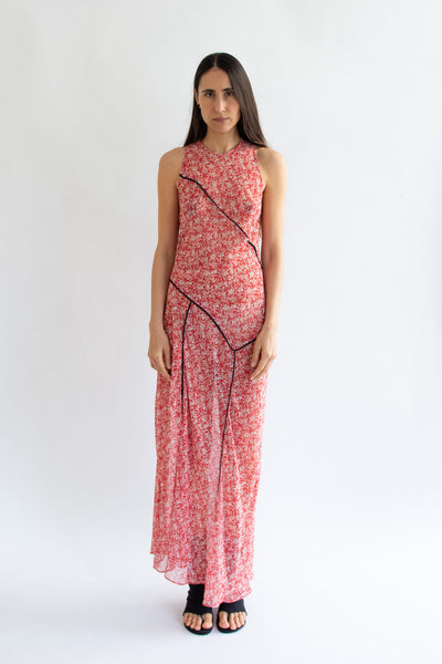 making decisions maxi dress midnight poppy NOMIA, Paneled Bias Maxi Dress, Poppy Floral – Mr. Larkin