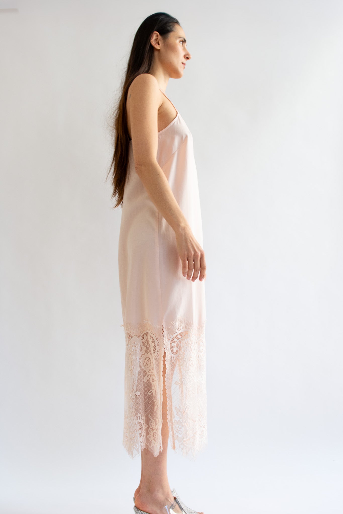 MR. LARKIN, Merci Slip Dress, Pale Peach