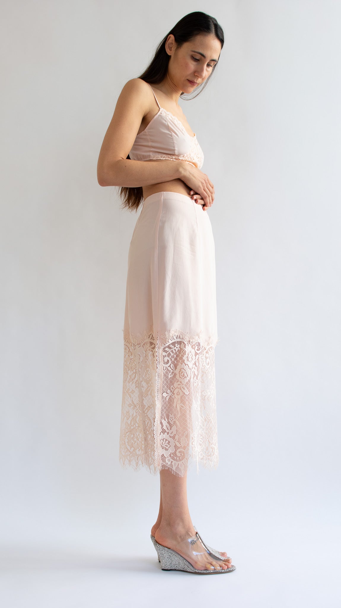 MR. LARKIN, Cheri Skirt, Pale Peach