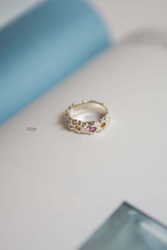 FARIS, Roca Gem Band Ring, Sapphires