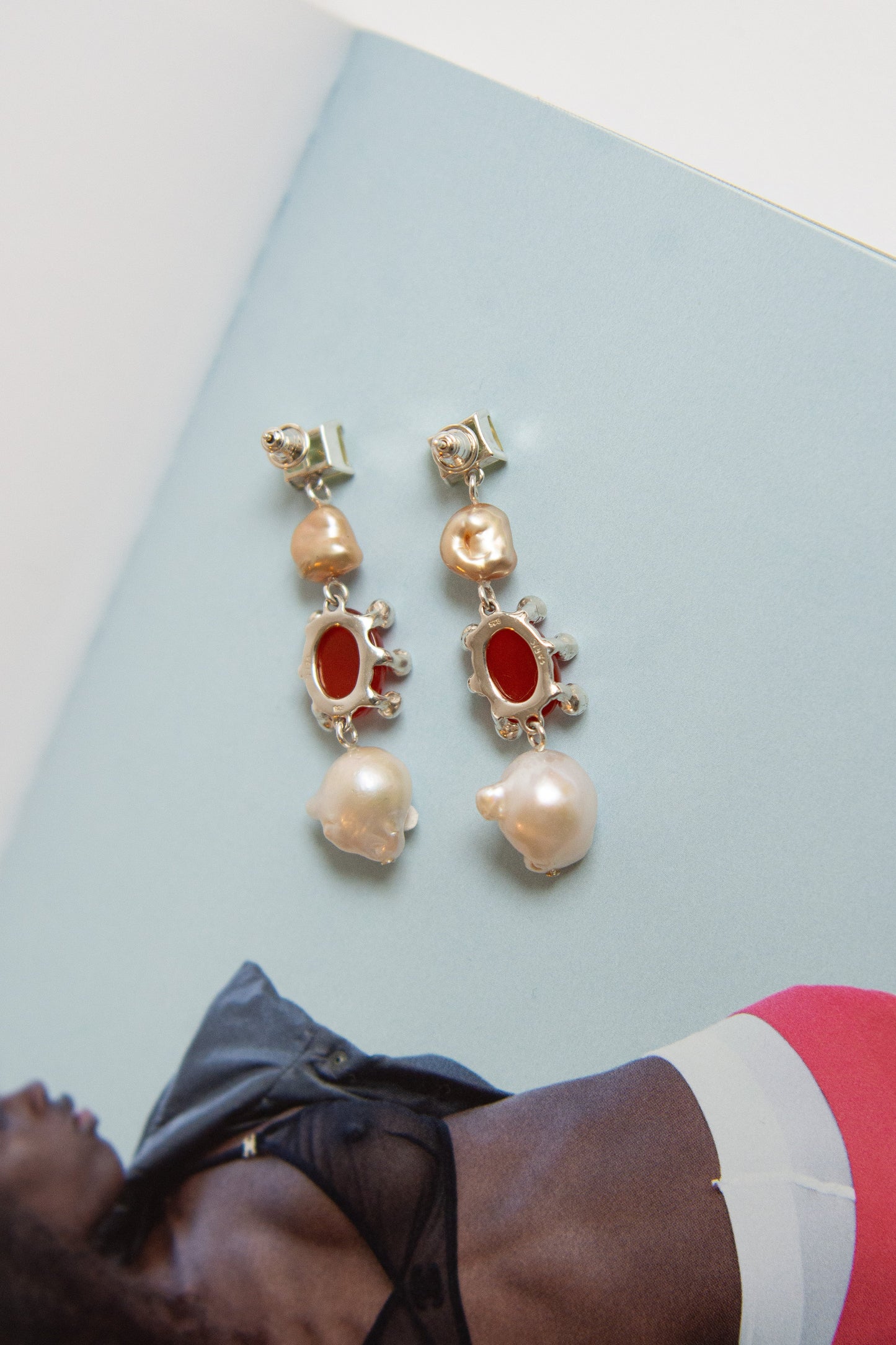 FARIS, Dotto Gem Potion Drops, Silver/Lemon Topaz/Carnelian