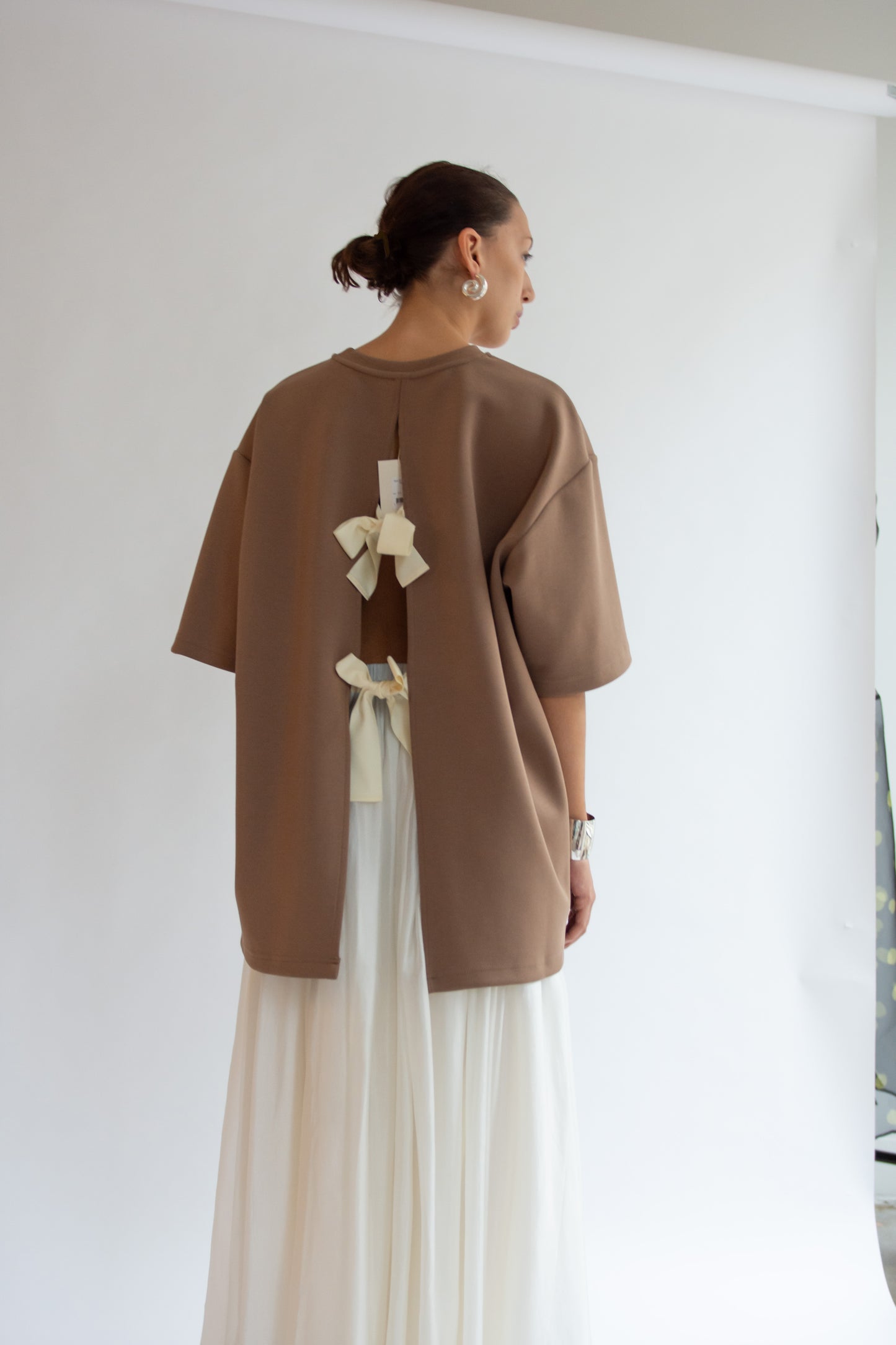 THE GARMENT, TG Bow Tee, Ice Latte