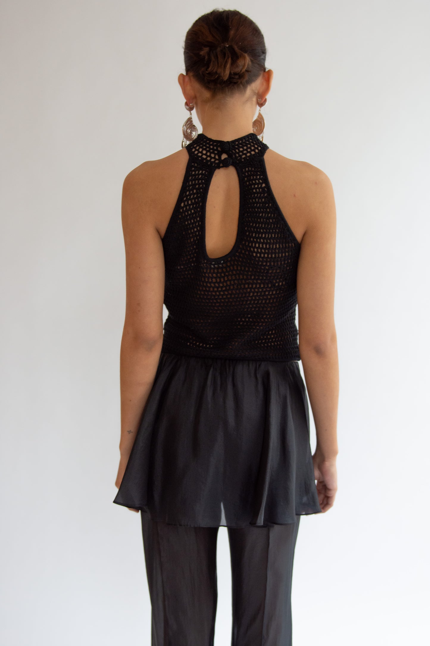 THE GARMENT, Egypt Crochet Top, Black