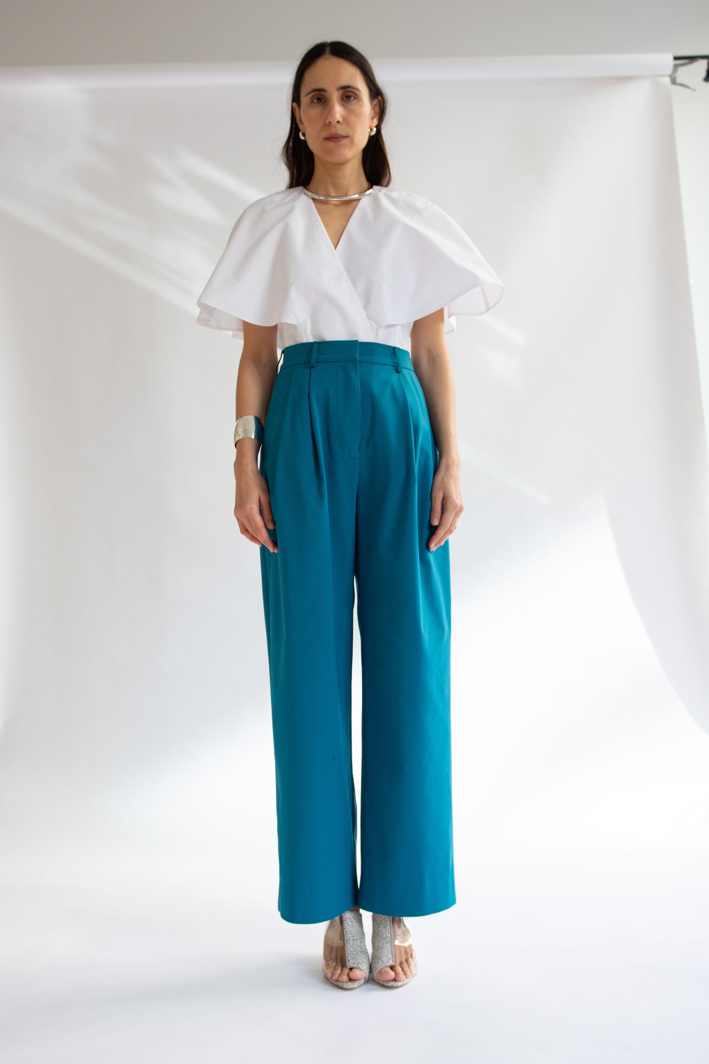 MR. LARKIN, Cleo Pant, Teal